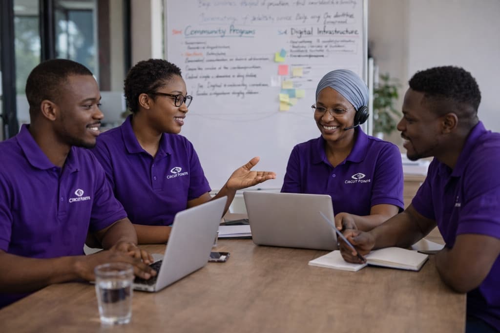 Circuit Pointe Team working together